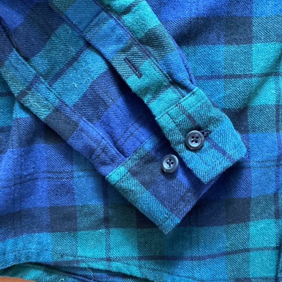 Dickies shirt/jacket button down with hood plaid size medium. Nice for camping! - Picture 4 of 12